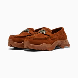 The puma menos Fierce 2 doubles down on female empowerment and athletic snazziness Nitefox Suede Loafer, Teak, extralarge